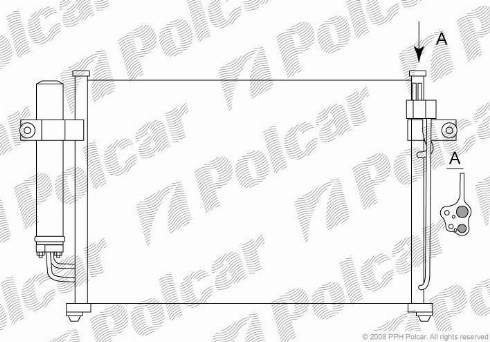 Polcar 4042K8C2 - Condensateur, climatisation cwaw.fr