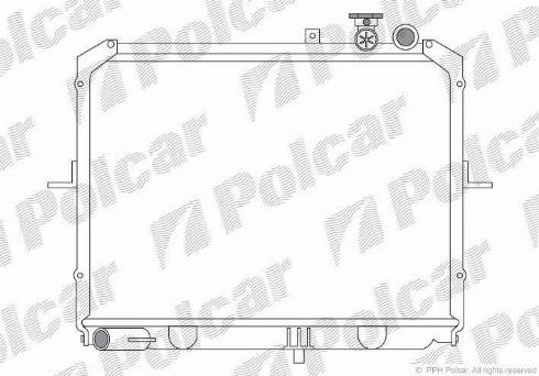 Polcar 415008-X - Radiateur, refroidissement du moteur cwaw.fr