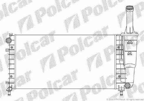 Polcar 4202087X - Radiateur, refroidissement du moteur cwaw.fr