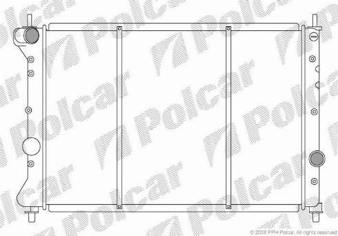 Polcar 421108A1 - Radiateur, refroidissement du moteur cwaw.fr