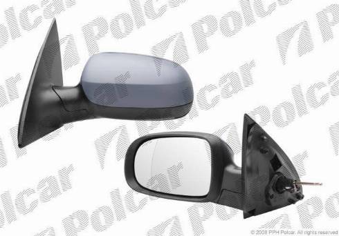 Polcar 5556511E - Verre de rétroviseur, rétroviseur extérieur cwaw.fr