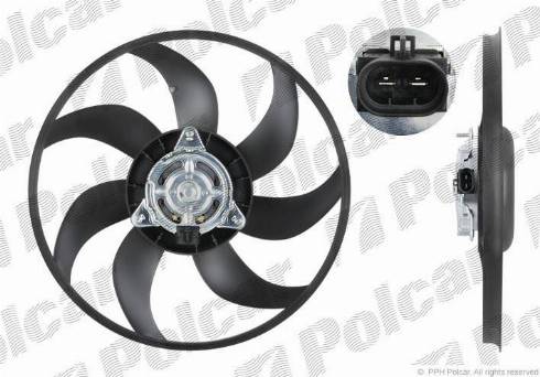 Polcar 555823U4 - Ventilateur, refroidissement du moteur cwaw.fr