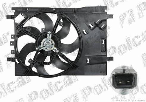 Polcar 555823W3 - Ventilateur, refroidissement du moteur cwaw.fr