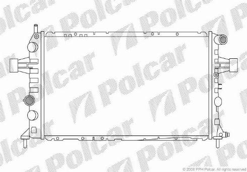 Polcar 556008-2 - Radiateur, refroidissement du moteur cwaw.fr