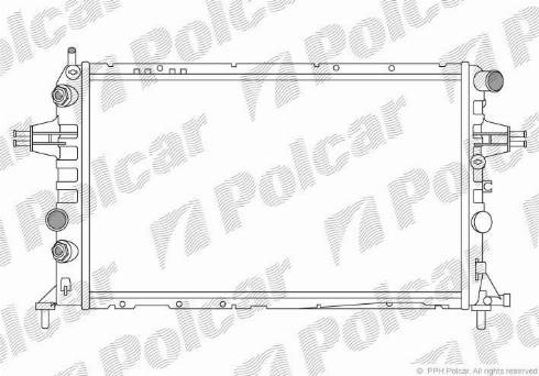 Polcar 556008A1 - Radiateur, refroidissement du moteur cwaw.fr