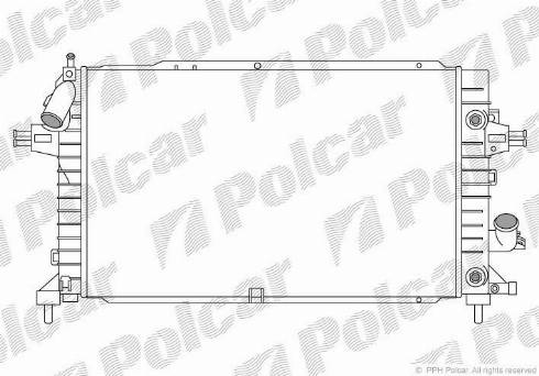 Polcar 5509089X - Radiateur, refroidissement du moteur cwaw.fr