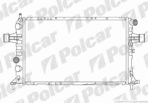 Polcar 5508084X - Radiateur, refroidissement du moteur cwaw.fr