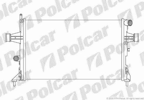 Polcar 5508086X - Radiateur, refroidissement du moteur cwaw.fr