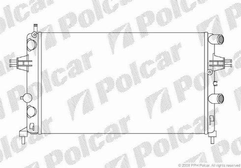 Polcar 5508081X - Radiateur, refroidissement du moteur cwaw.fr