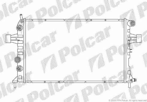 Polcar 5508083X - Radiateur, refroidissement du moteur cwaw.fr