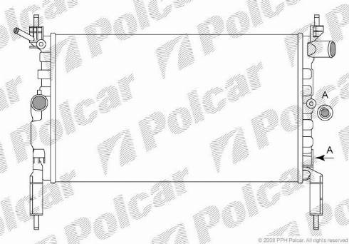 Polcar 5507081X - Radiateur, refroidissement du moteur cwaw.fr