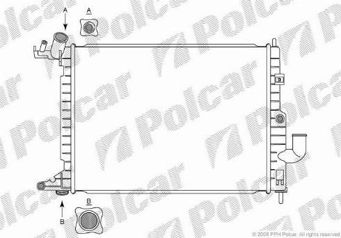 Polcar 5516088X - Radiateur, refroidissement du moteur cwaw.fr