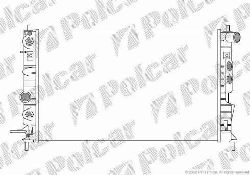 Polcar 5516083X - Radiateur, refroidissement du moteur cwaw.fr