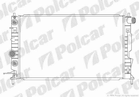 Polcar 551708-1 - Radiateur, refroidissement du moteur cwaw.fr