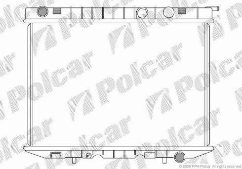 Polcar 558008-2 - Radiateur, refroidissement du moteur cwaw.fr