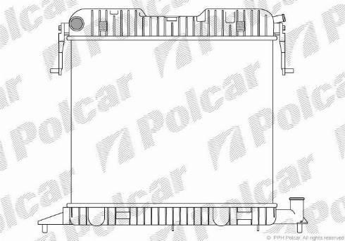 Polcar 552508-3 - Radiateur, refroidissement du moteur cwaw.fr