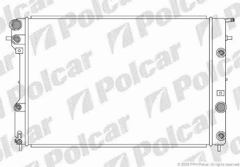 Polcar 5528081X - Radiateur, refroidissement du moteur cwaw.fr