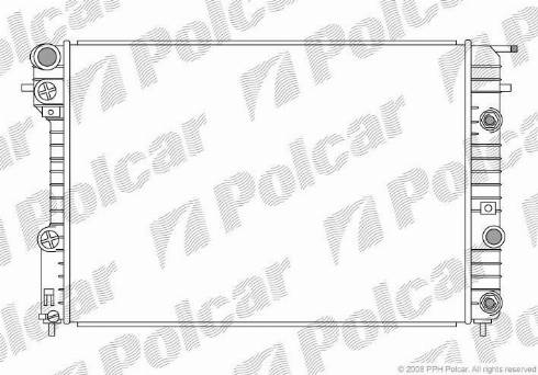 Polcar 552808-1 - Radiateur, refroidissement du moteur cwaw.fr