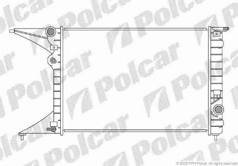 Polcar 552708-0 - Radiateur, refroidissement du moteur cwaw.fr