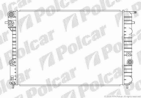 Polcar 552708-1 - Radiateur, refroidissement du moteur cwaw.fr