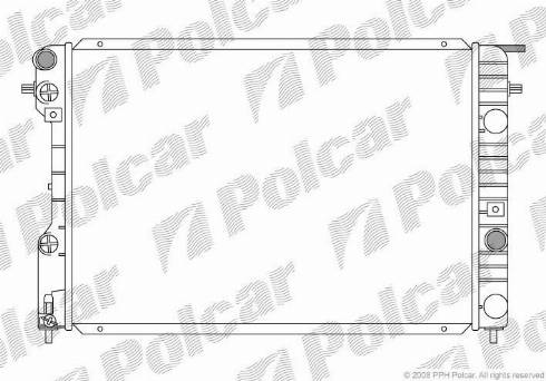 Polcar 552708-3 - Radiateur, refroidissement du moteur cwaw.fr