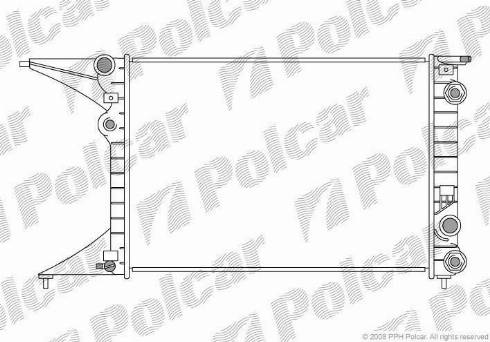 Polcar 552708-2 - Radiateur, refroidissement du moteur cwaw.fr