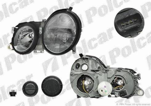 Polcar 500409-H - Projecteur principal cwaw.fr