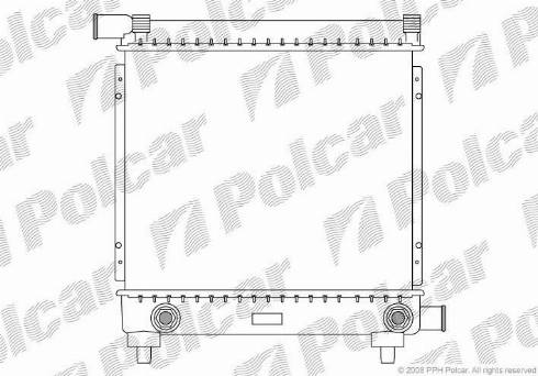 Polcar 500108-2 - Radiateur, refroidissement du moteur cwaw.fr