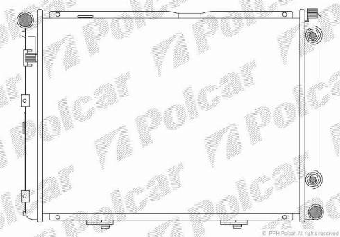 Polcar 500108 - Radiateur, refroidissement du moteur cwaw.fr