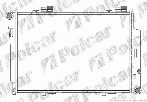 Polcar 500208-1 - Radiateur, refroidissement du moteur cwaw.fr