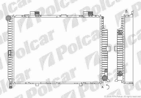 Polcar 5015089X - Radiateur, refroidissement du moteur cwaw.fr