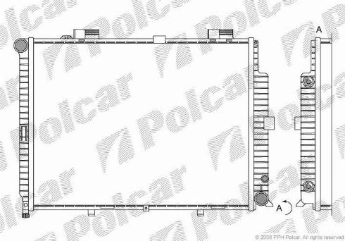 Polcar 50150801 - Radiateur, refroidissement du moteur cwaw.fr