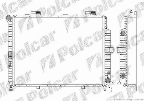 Polcar 5015088X - Radiateur, refroidissement du moteur cwaw.fr