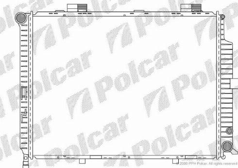 Polcar 501508-7 - Radiateur, refroidissement du moteur cwaw.fr