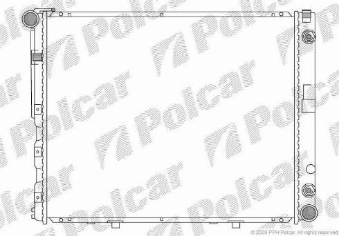 Polcar 502408-4 - Radiateur, refroidissement du moteur cwaw.fr