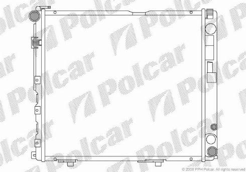 Polcar 50240803 - Radiateur, refroidissement du moteur cwaw.fr