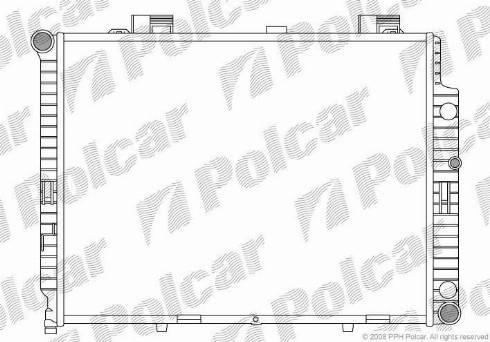 Polcar 502108-4 - Radiateur, refroidissement du moteur cwaw.fr