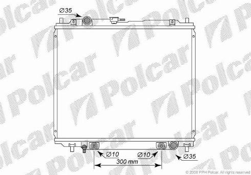 Polcar 5272084K - Radiateur, refroidissement du moteur cwaw.fr