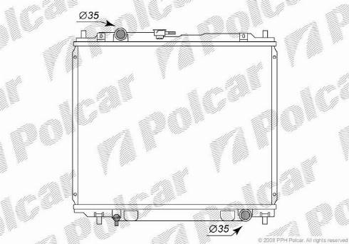 Polcar 5272083K - Radiateur, refroidissement du moteur cwaw.fr