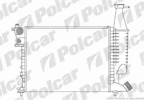 Polcar 5790081X - Radiateur, refroidissement du moteur cwaw.fr