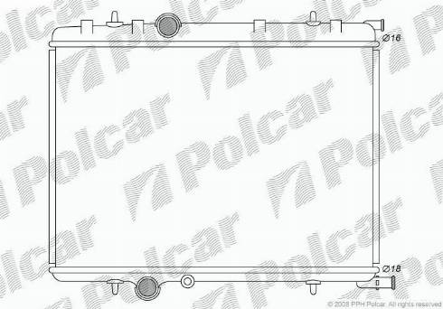 Polcar 5790082X - Radiateur, refroidissement du moteur cwaw.fr