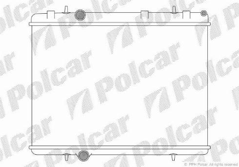 Polcar 579208-1 - Radiateur, refroidissement du moteur cwaw.fr