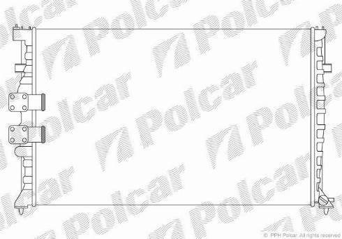 Polcar 574608A7 - Radiateur, refroidissement du moteur cwaw.fr