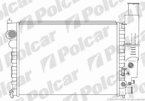 Polcar 5765081X - Radiateur, refroidissement du moteur cwaw.fr