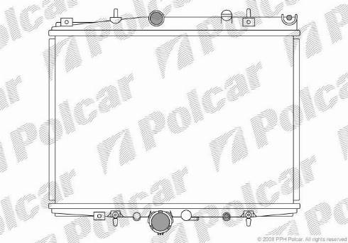 Polcar 576608-1 - Radiateur, refroidissement du moteur cwaw.fr