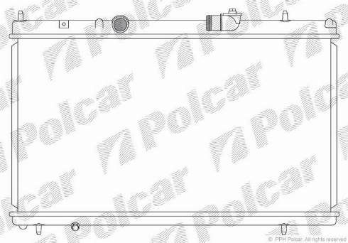 Polcar 576608-3 - Radiateur, refroidissement du moteur cwaw.fr