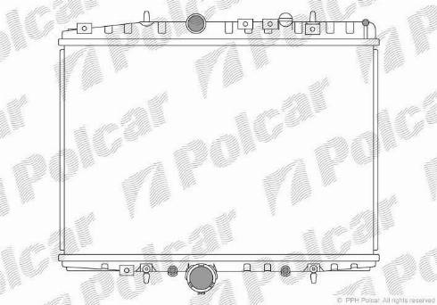 Polcar 576608-2 - Radiateur, refroidissement du moteur cwaw.fr