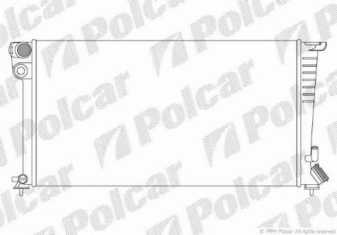 Polcar 570908-1 - Radiateur, refroidissement du moteur cwaw.fr