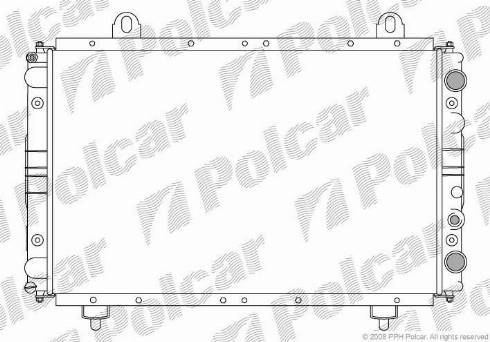 Polcar 5701085X - Radiateur, refroidissement du moteur cwaw.fr