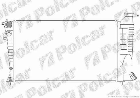 Polcar 570808-1 - Radiateur, refroidissement du moteur cwaw.fr